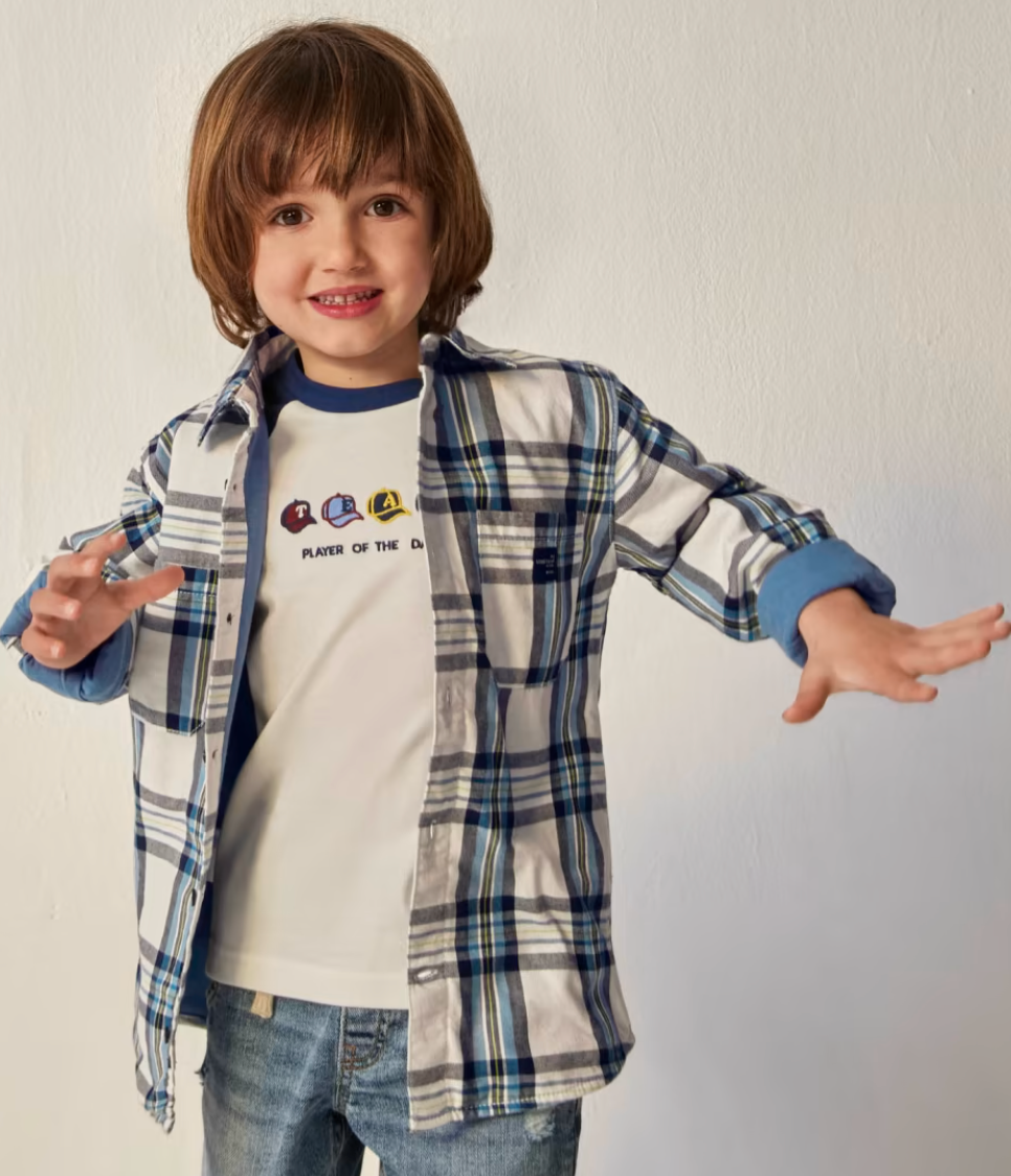 Glacier Plaid Overshirt Jacket