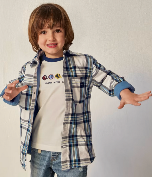 Glacier Plaid Overshirt Jacket