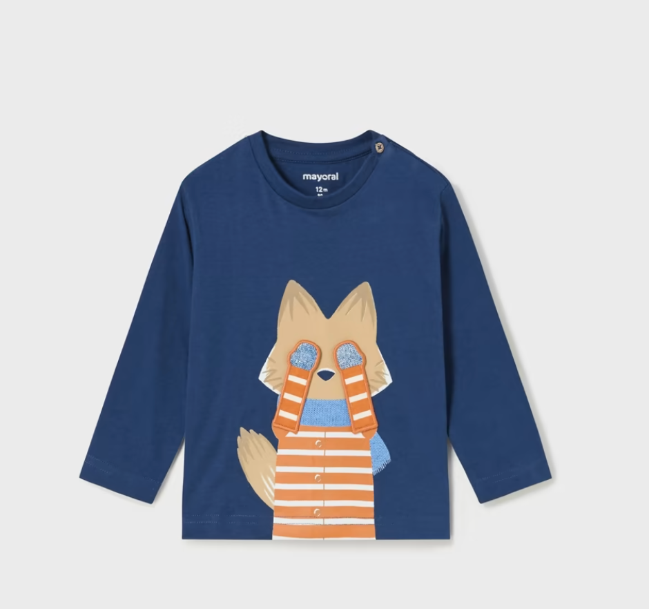 Peek a Boo Fox Interactive Tee