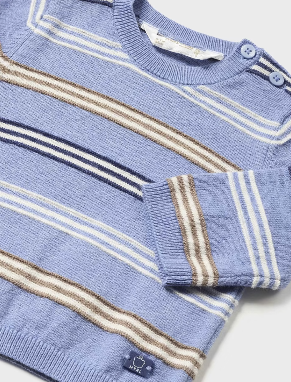 Boys Blue Striped Sweater