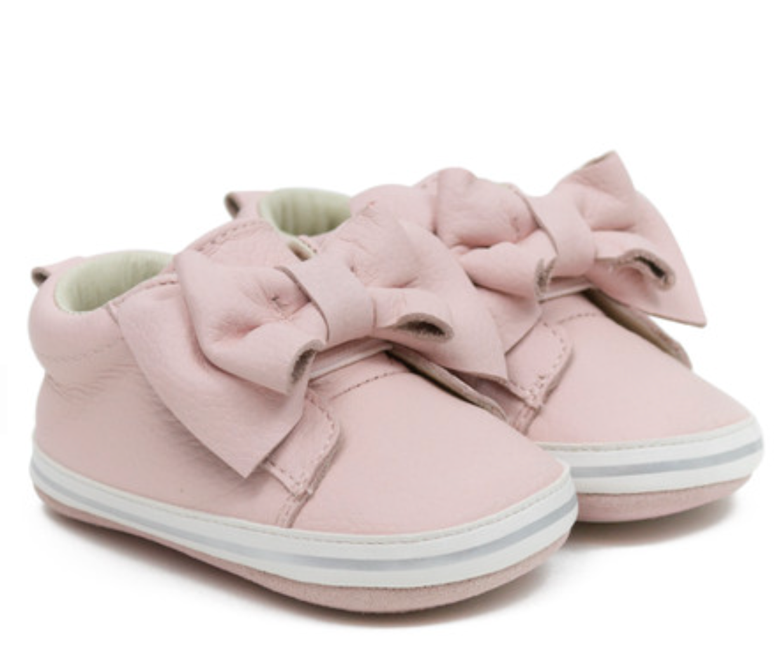 Pink Bow Baby Girl Dress Shoes