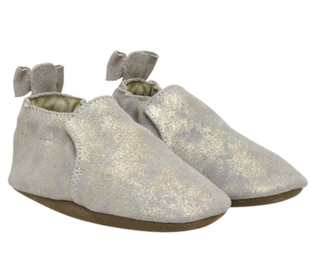 Pretty Gold Pearl Soft Sole Baby Shoes