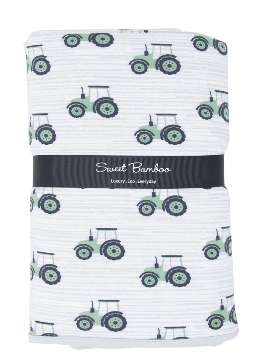 Big Kid Blanket Tractor/Glacier Grey