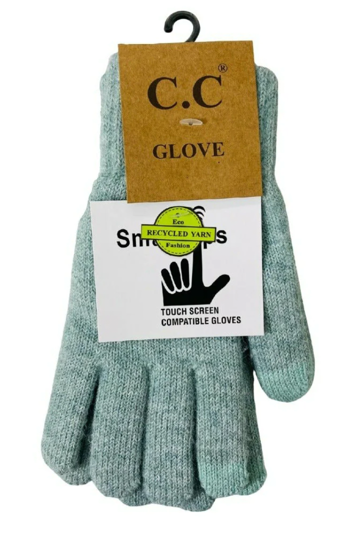 C.C Heather Knit Plain Gloves