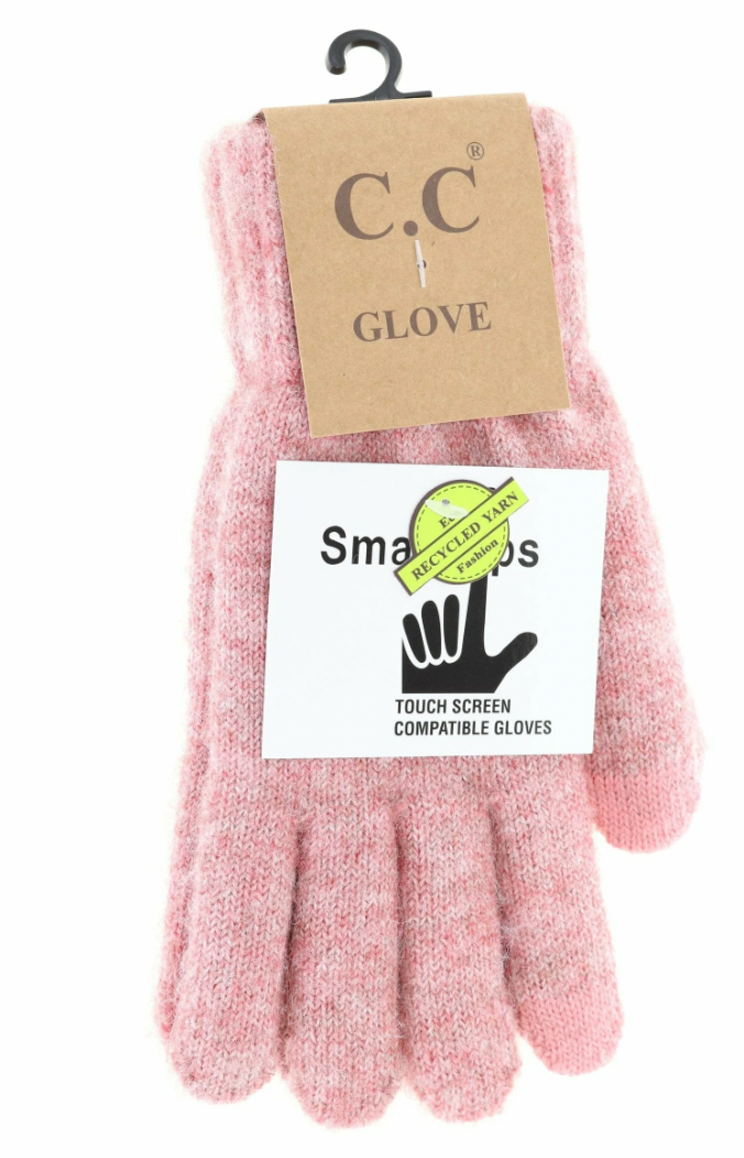 C.C Heather Knit Plain Gloves