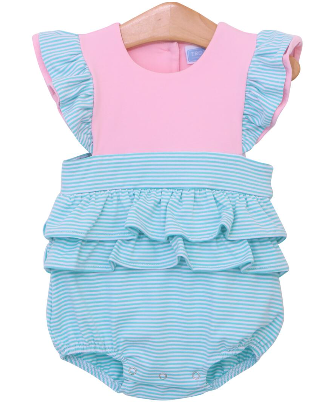 TSK Rosie Bubble- Mint Stripe & Pink