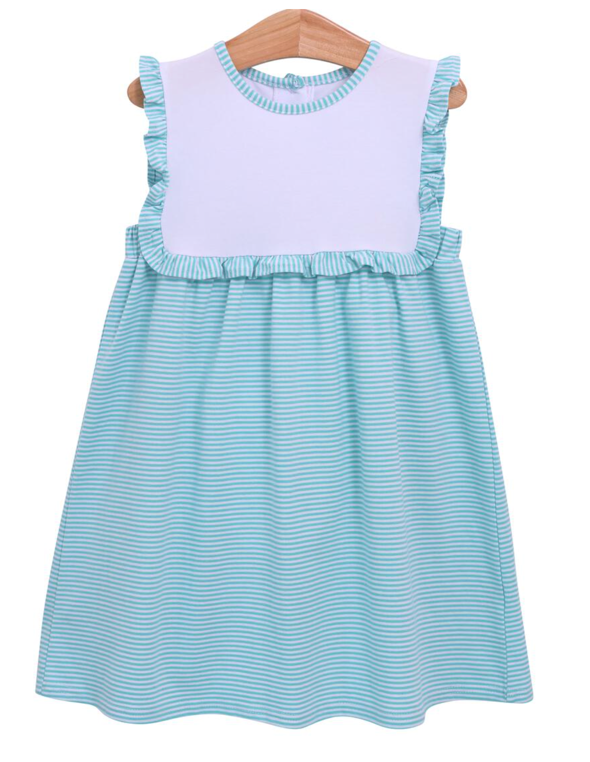 TSK Alice Dress- Mint Stripe