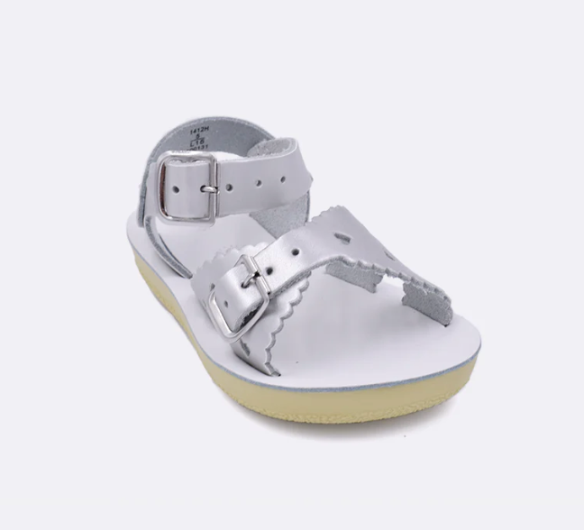 Sweetheart Metallic Silver Sandal