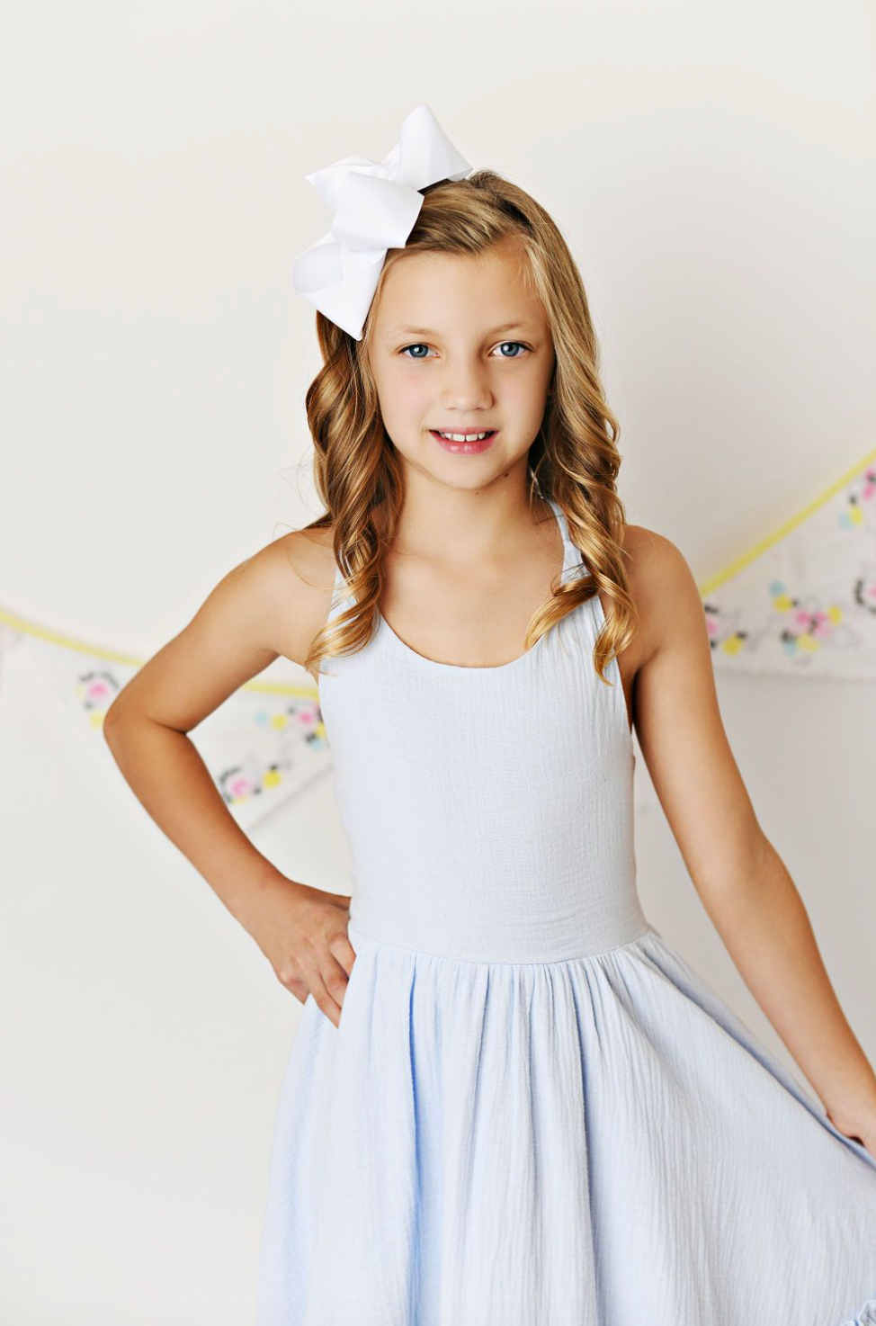 Serendipity Sky Blue Maxi Twirl Dress