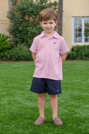 SWB Signature Polo Red Stripe