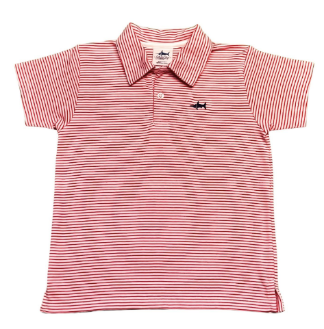 SWB Signature Polo Red Stripe