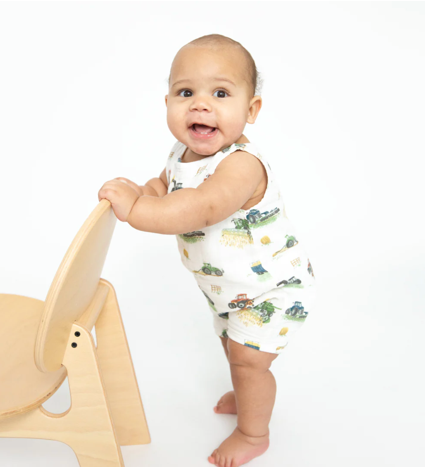 Angel Dear Farm Machine Shortie Romper