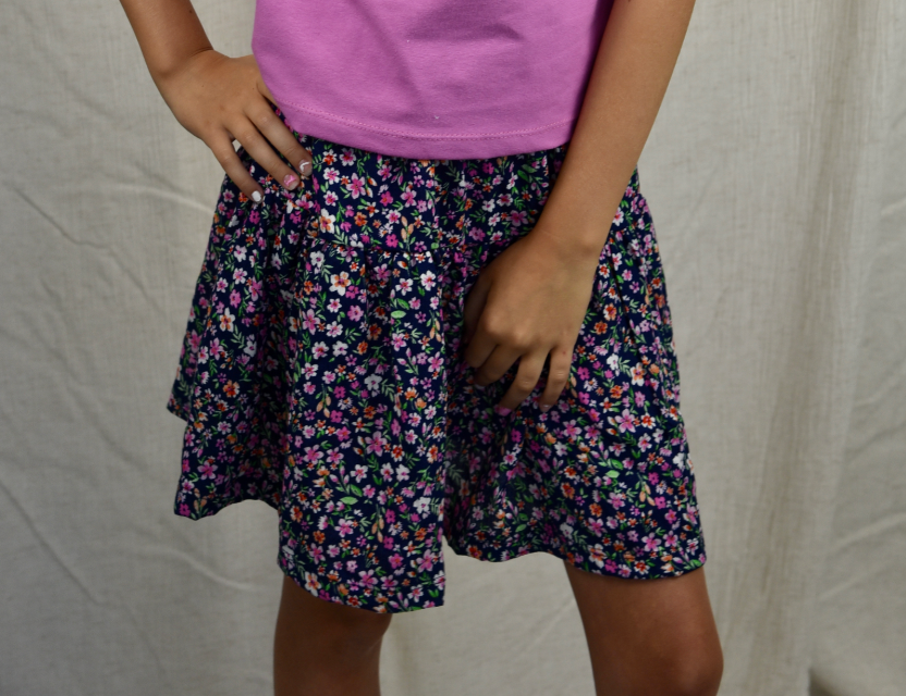 Betty Navy Floral Skirt