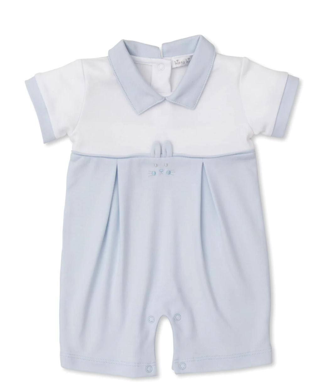 Cottontail Hollows Blue Short Playsuit