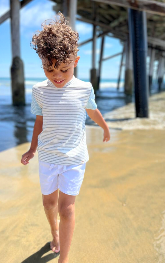 Hastings Grey/White Tee