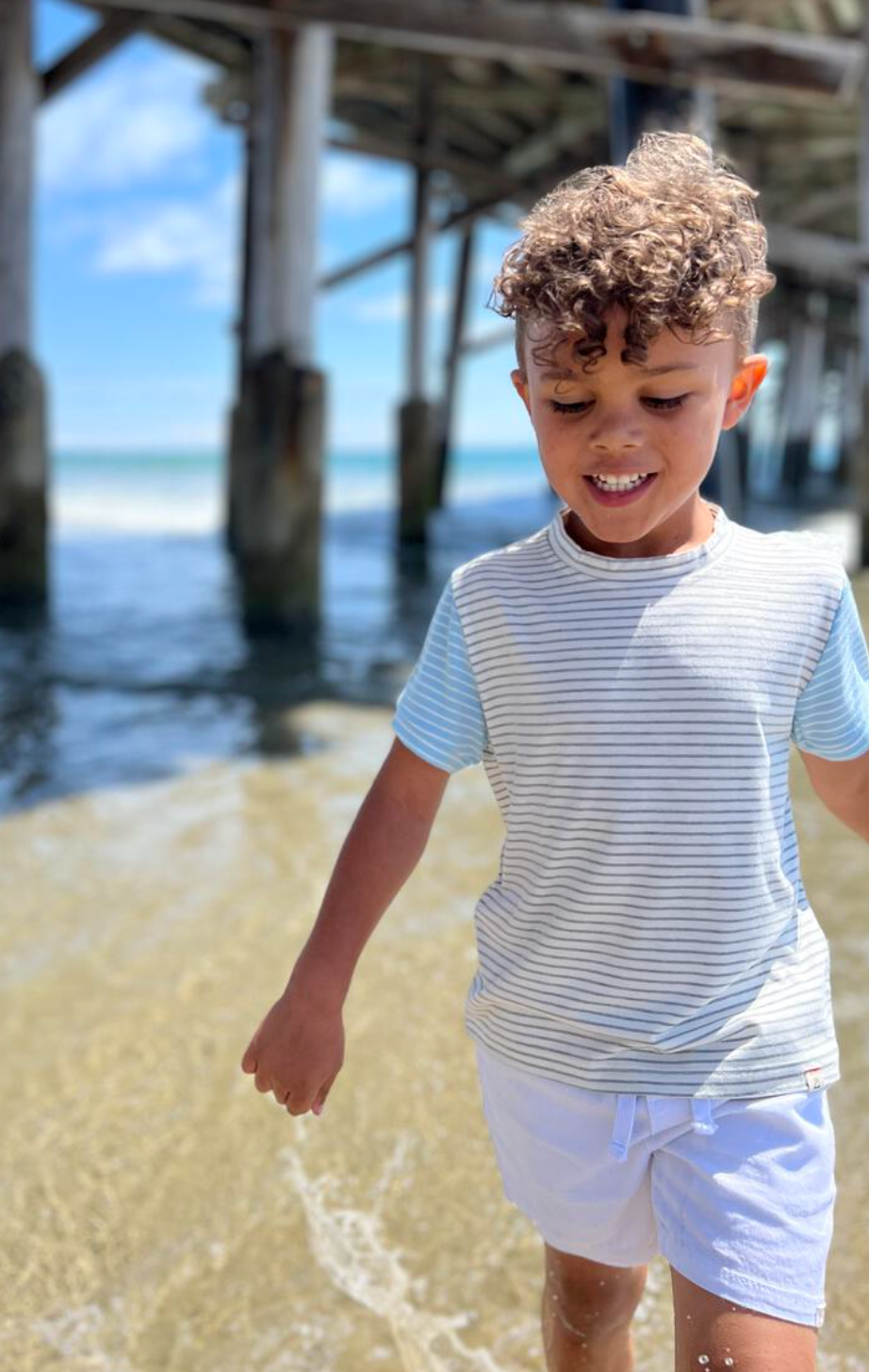 Hastings Grey/White Tee