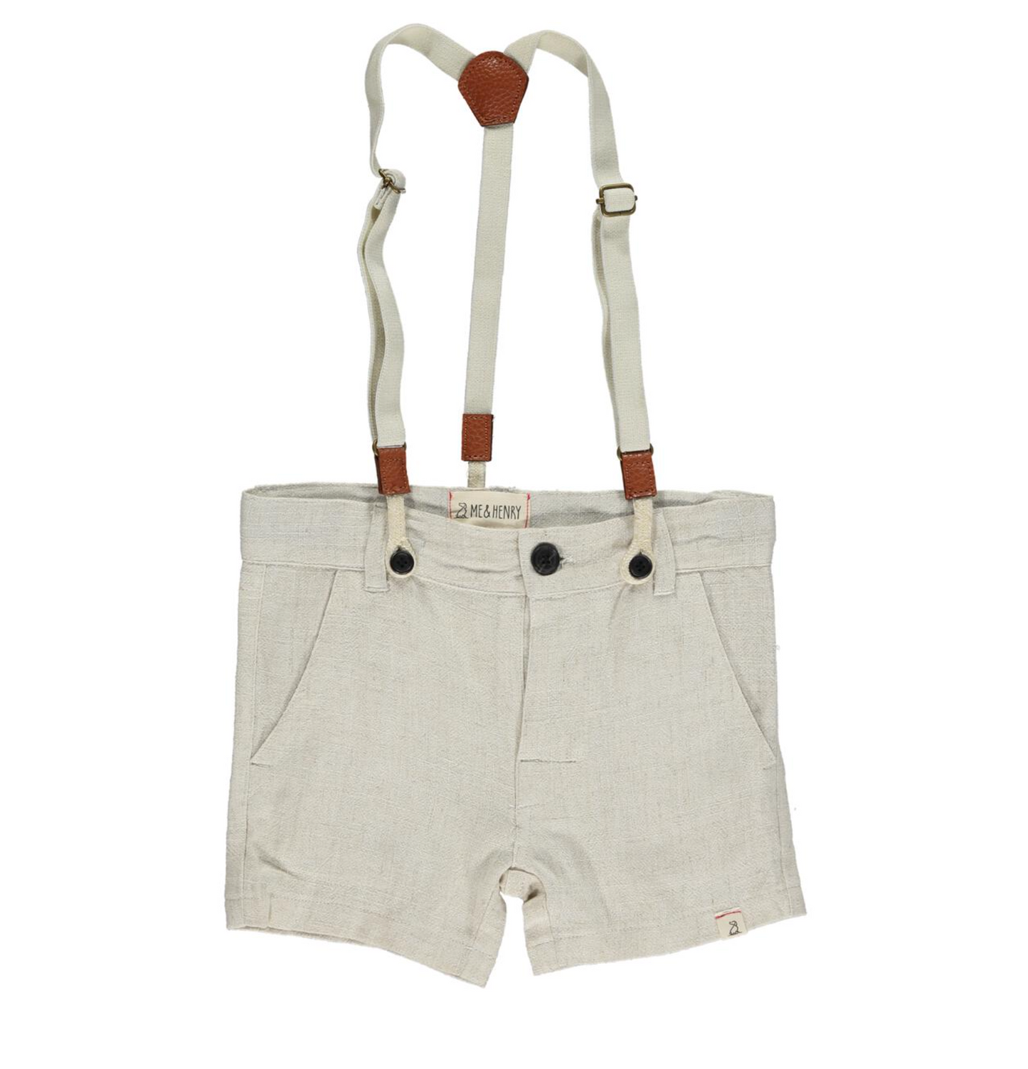 Captain Cream Shorts w/Removable Suspenders