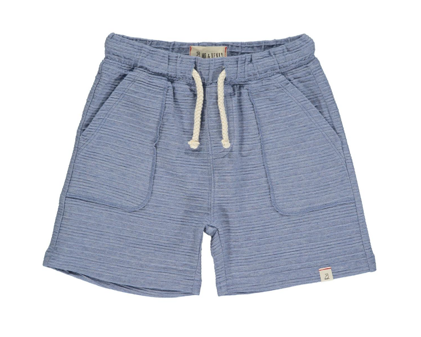 Peter Blue Ribbed Shorts