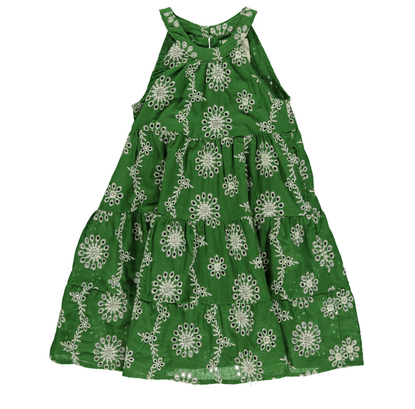 Maleia Dress Green Eyelet