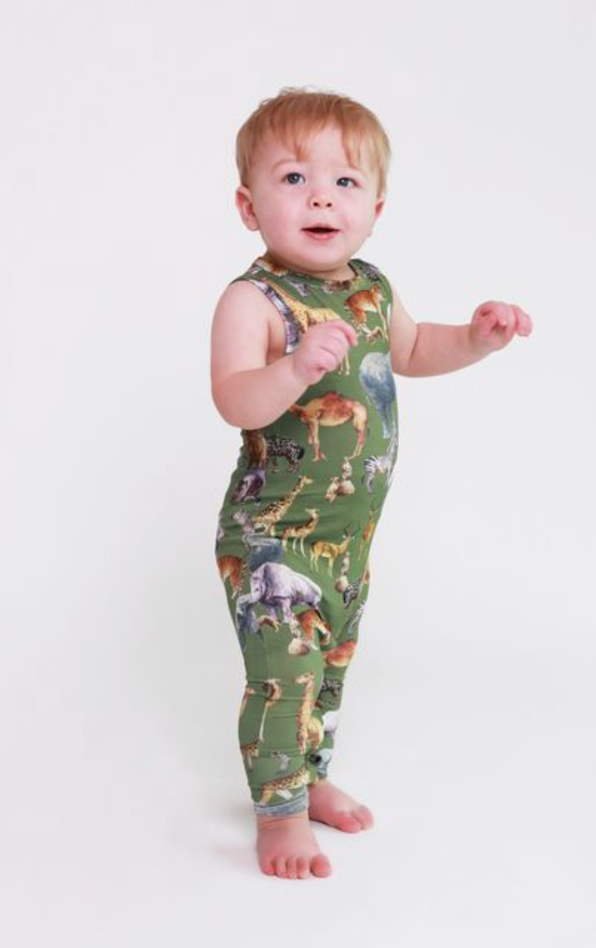 Posh Safari Racerback Romper