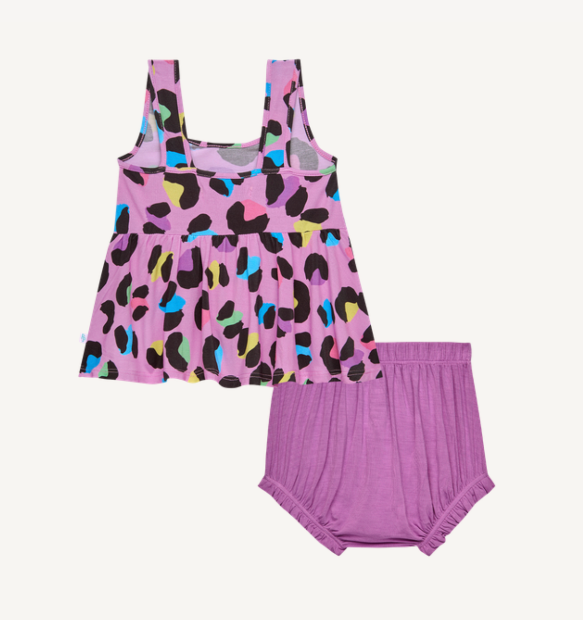 Electric Leopard Peplum/Bloomer Set