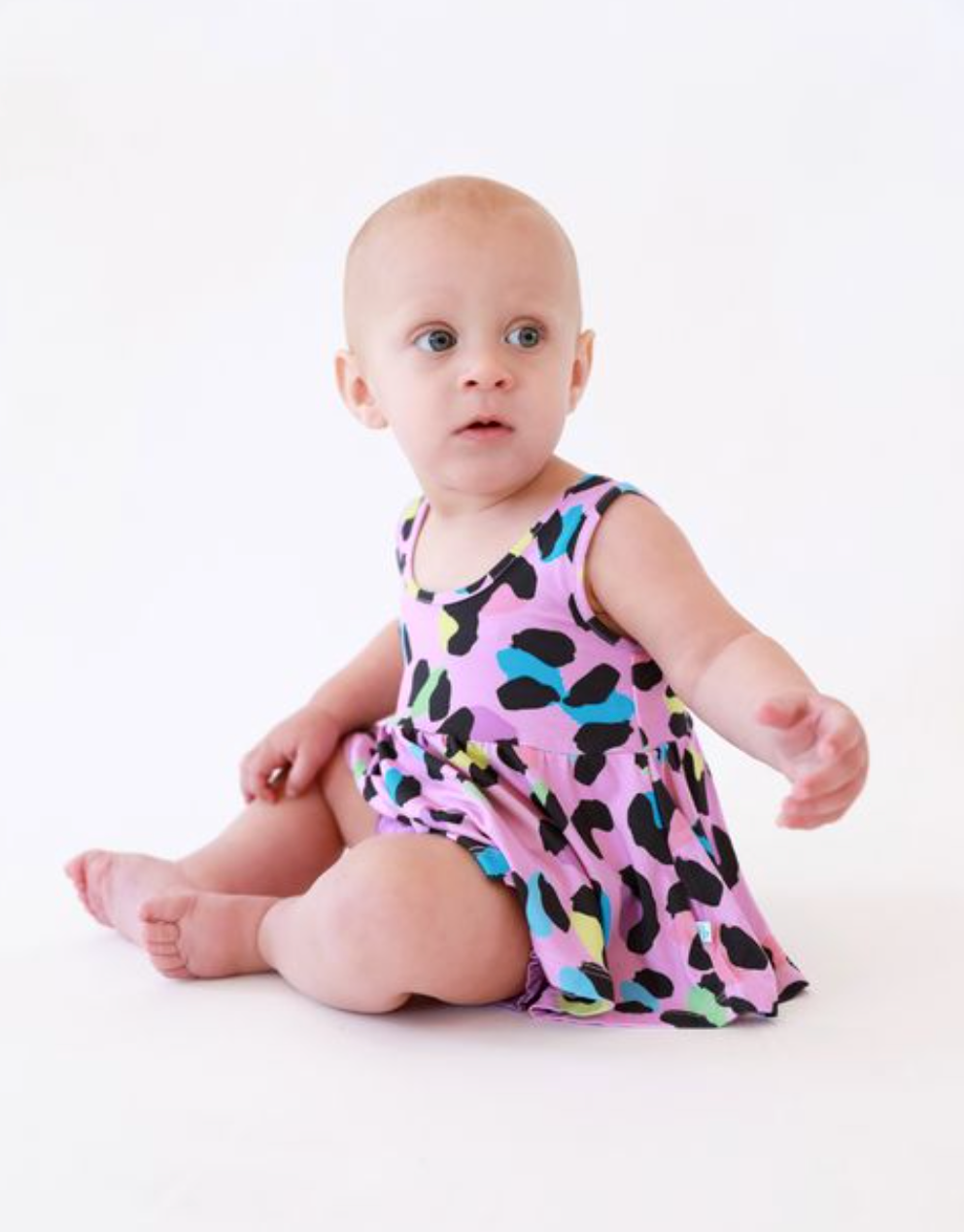 Electric Leopard Peplum/Bloomer Set