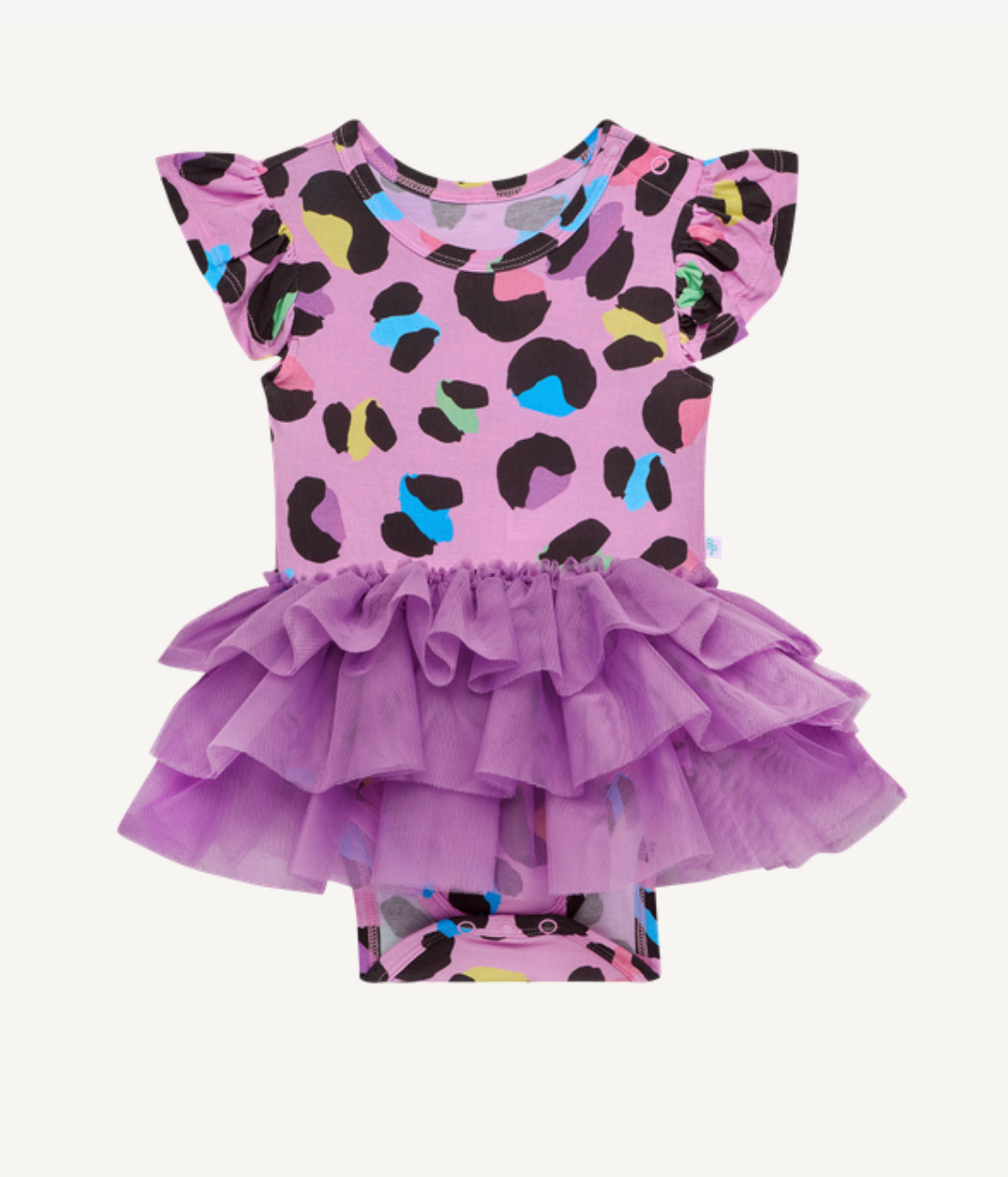 Electric Leopard Tulle Skirt Bodysuit