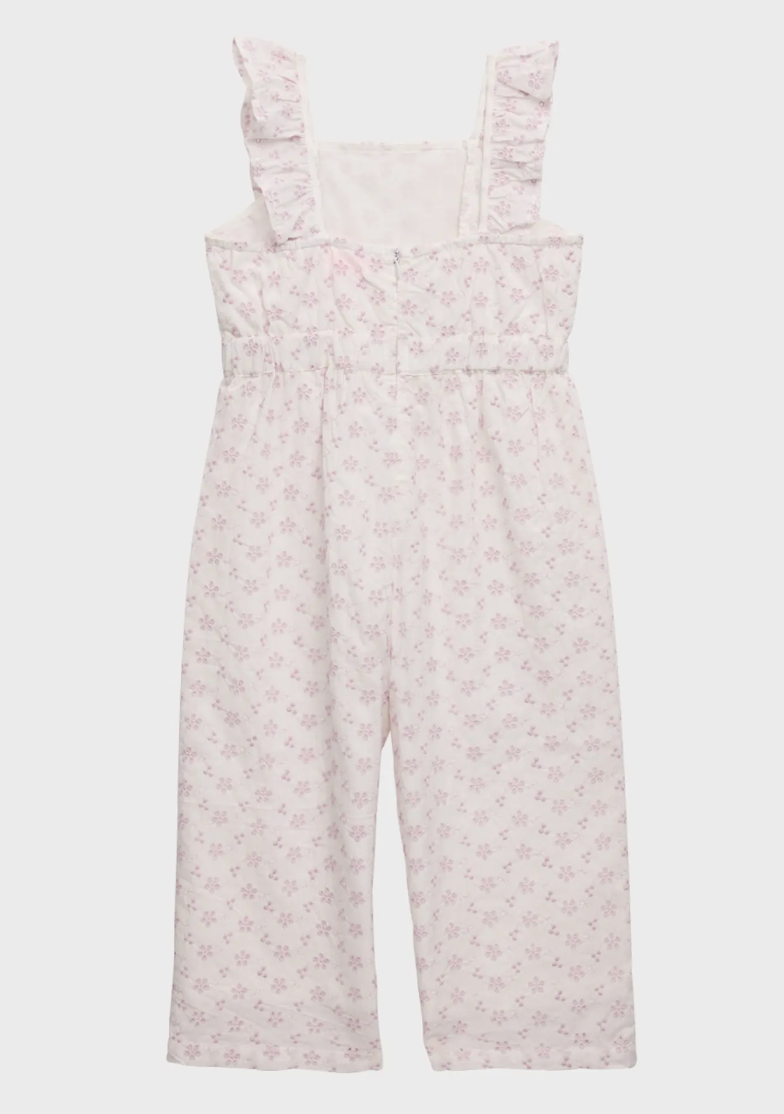 Fresh Violet Eyelet Combo Cropped Jumper