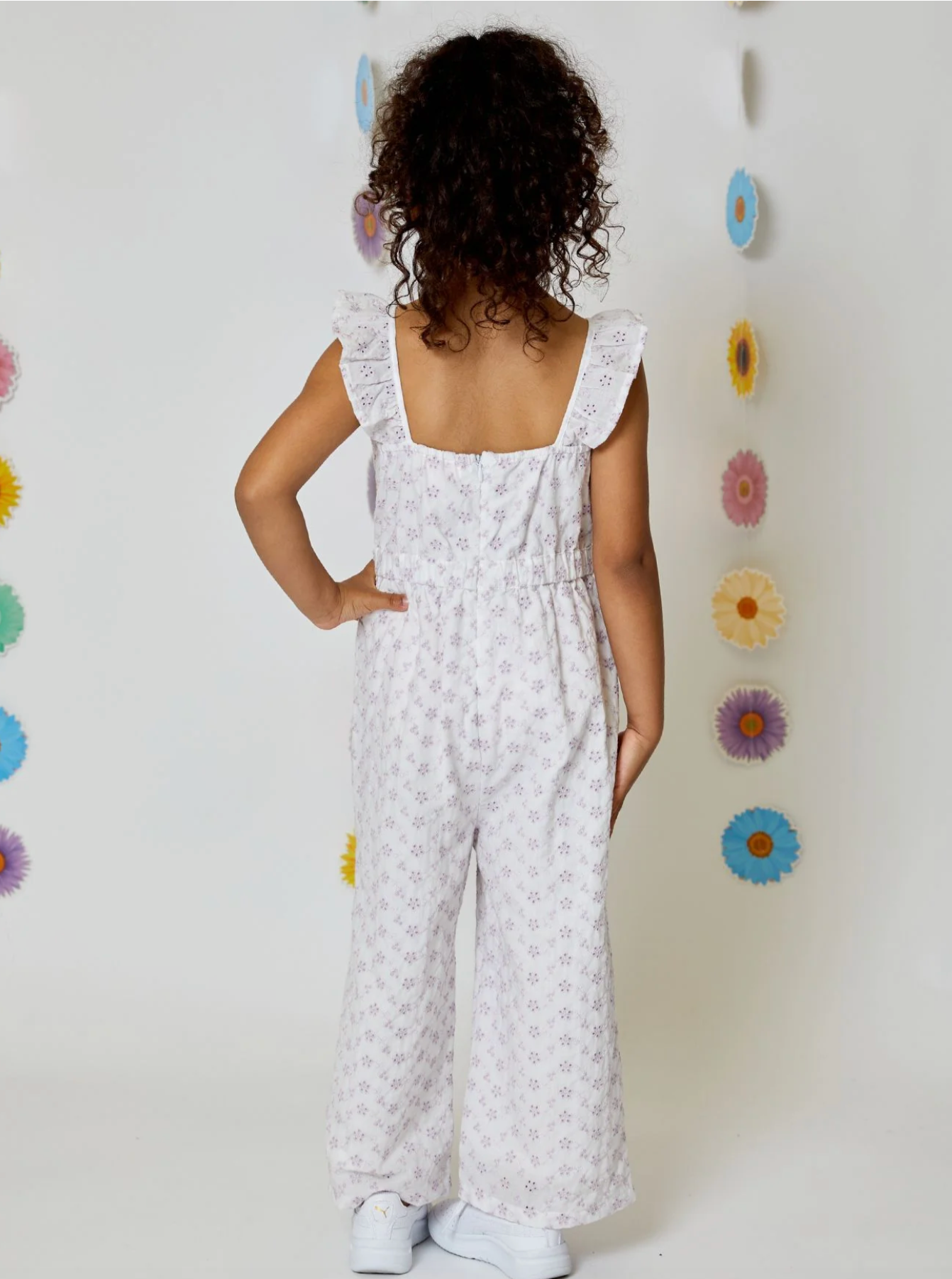 Fresh Violet Eyelet Combo Cropped Jumper