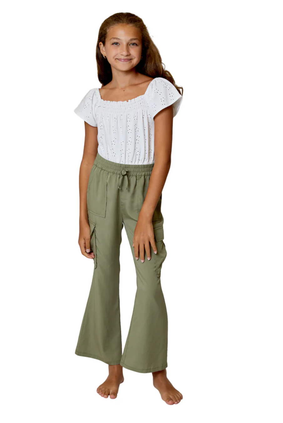 Relaxed Green Cargo Pant