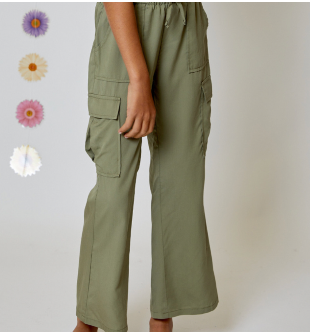 Relaxed Green Cargo Pant