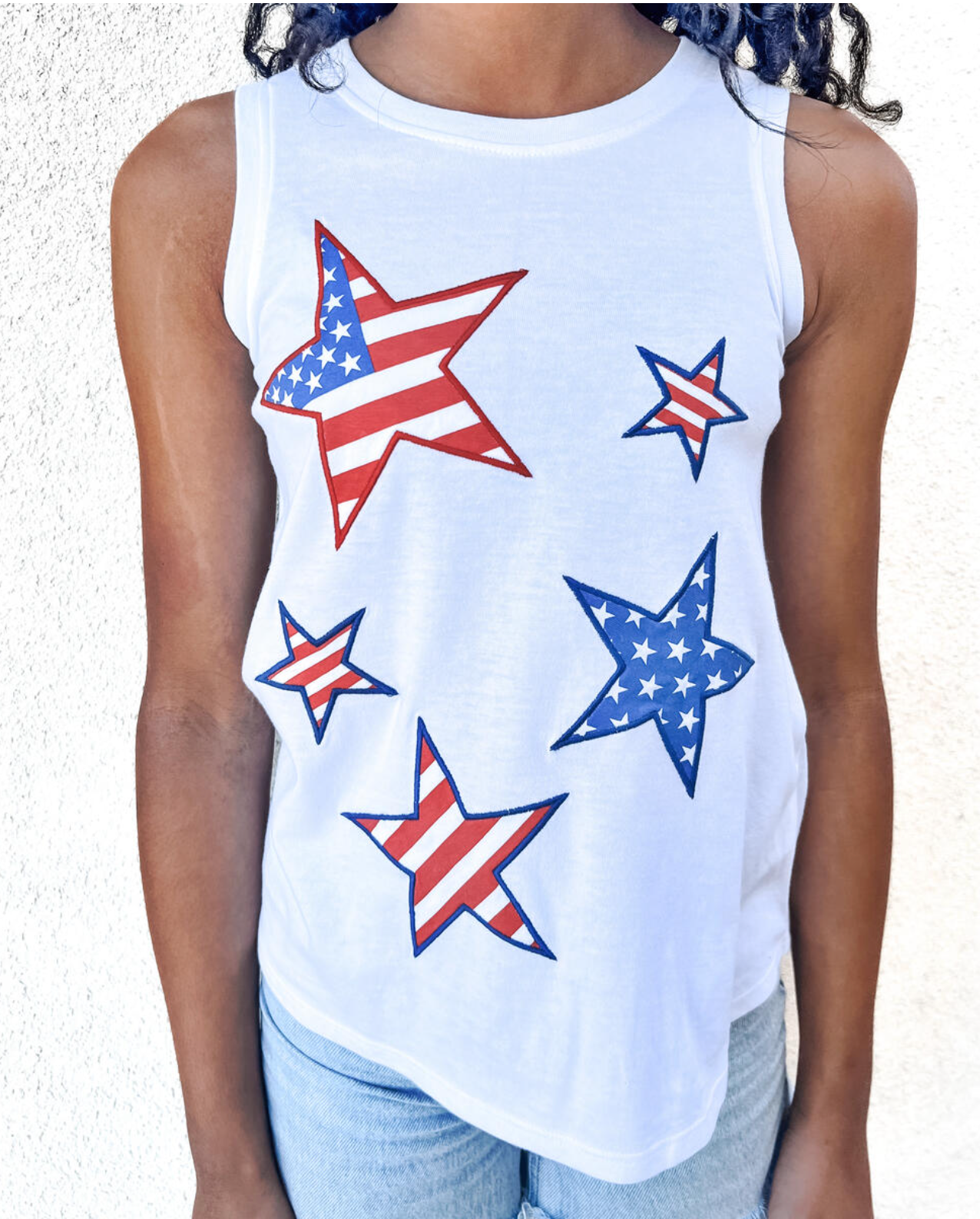 American Flag Stars Graphic Tank