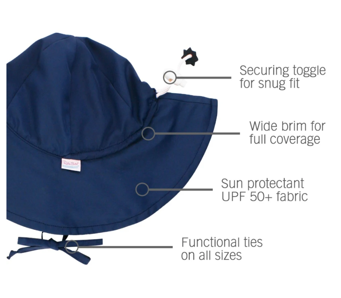 Navy Kids Sun Protective Hat