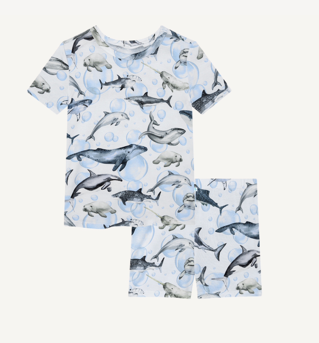 PP Sharkly Short Sleeve Pajama Set