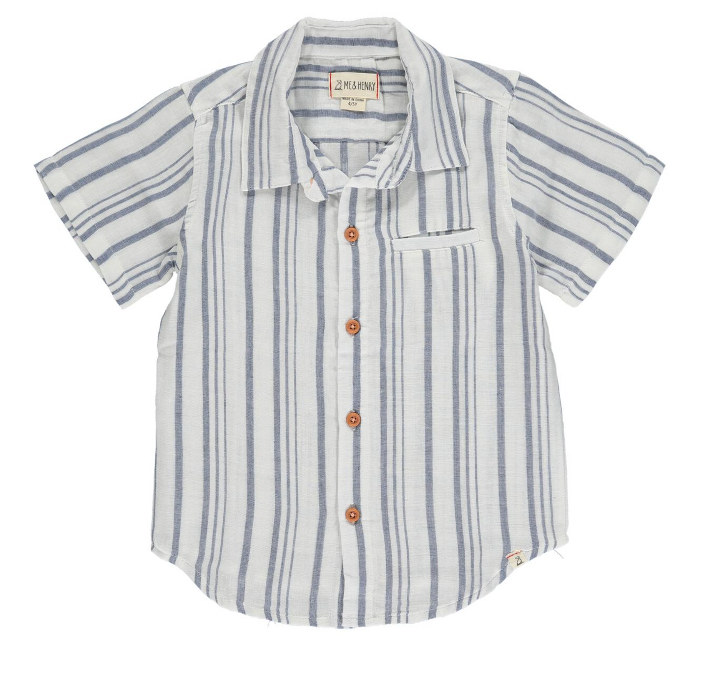 Newport Blue/White Stripes Woven Shirt