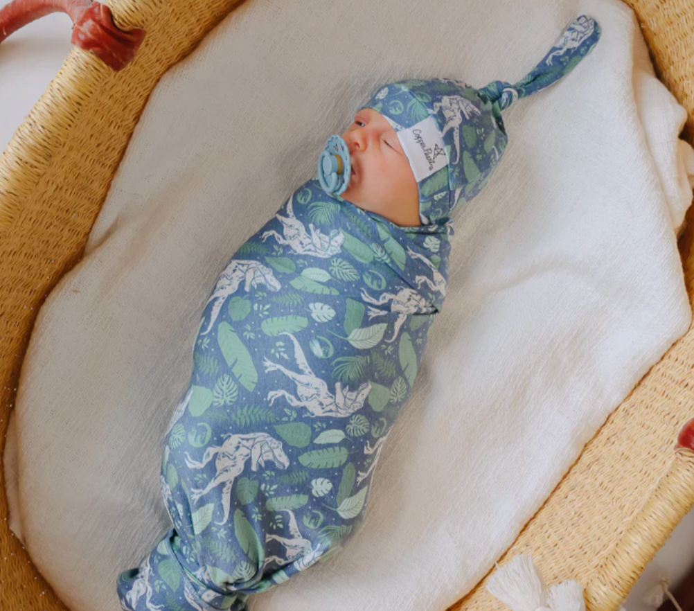 CP Jurassic Park Knit Swaddle