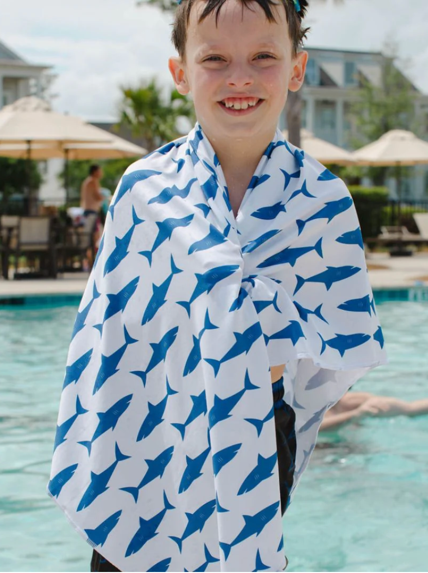 UPF 50+ Sunscreen Towel Sharks