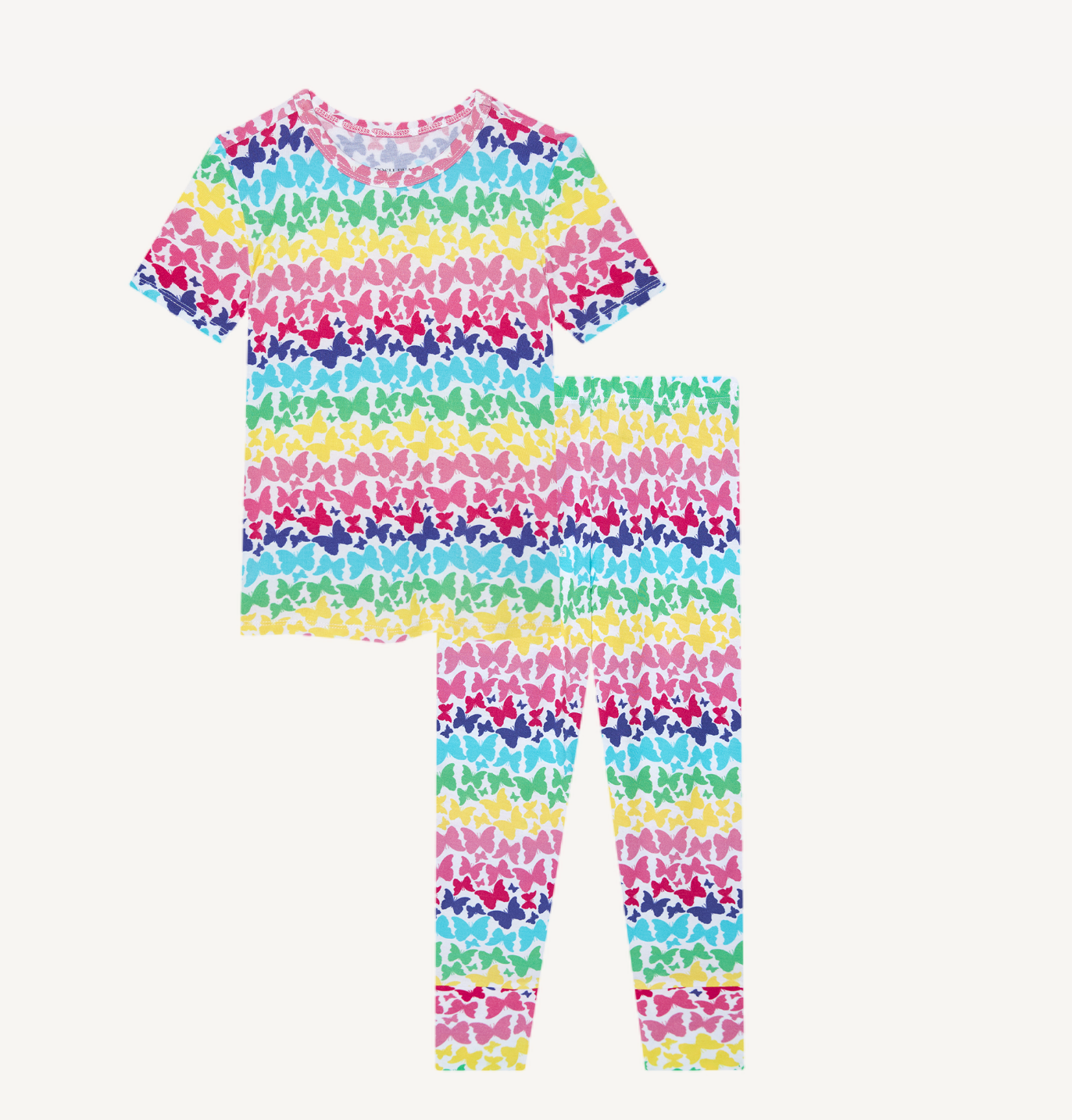 Posh Peanut Rainbow Butterfly Short Sleeve Basic Pajama