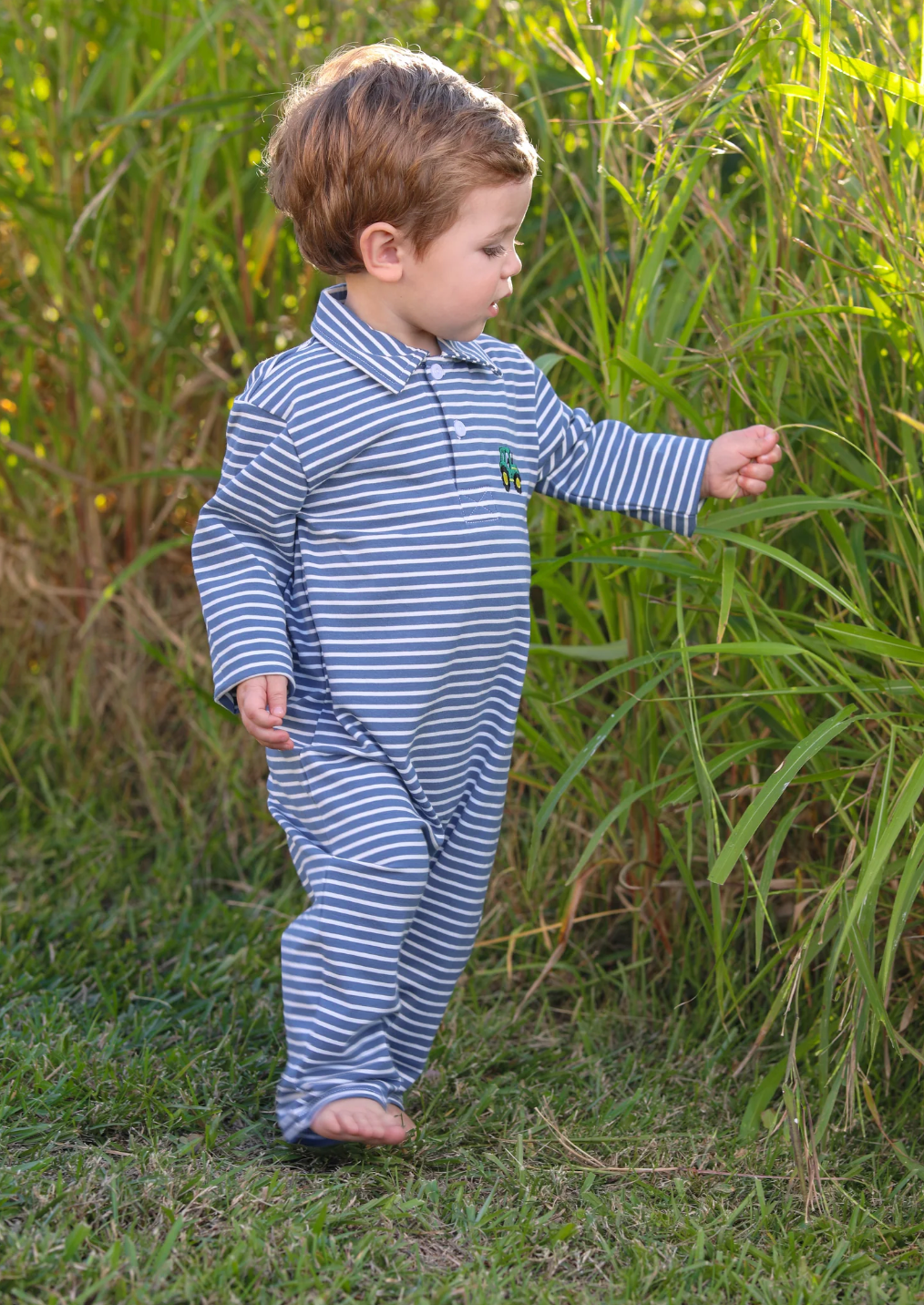 TSK Tractor Polo Romper