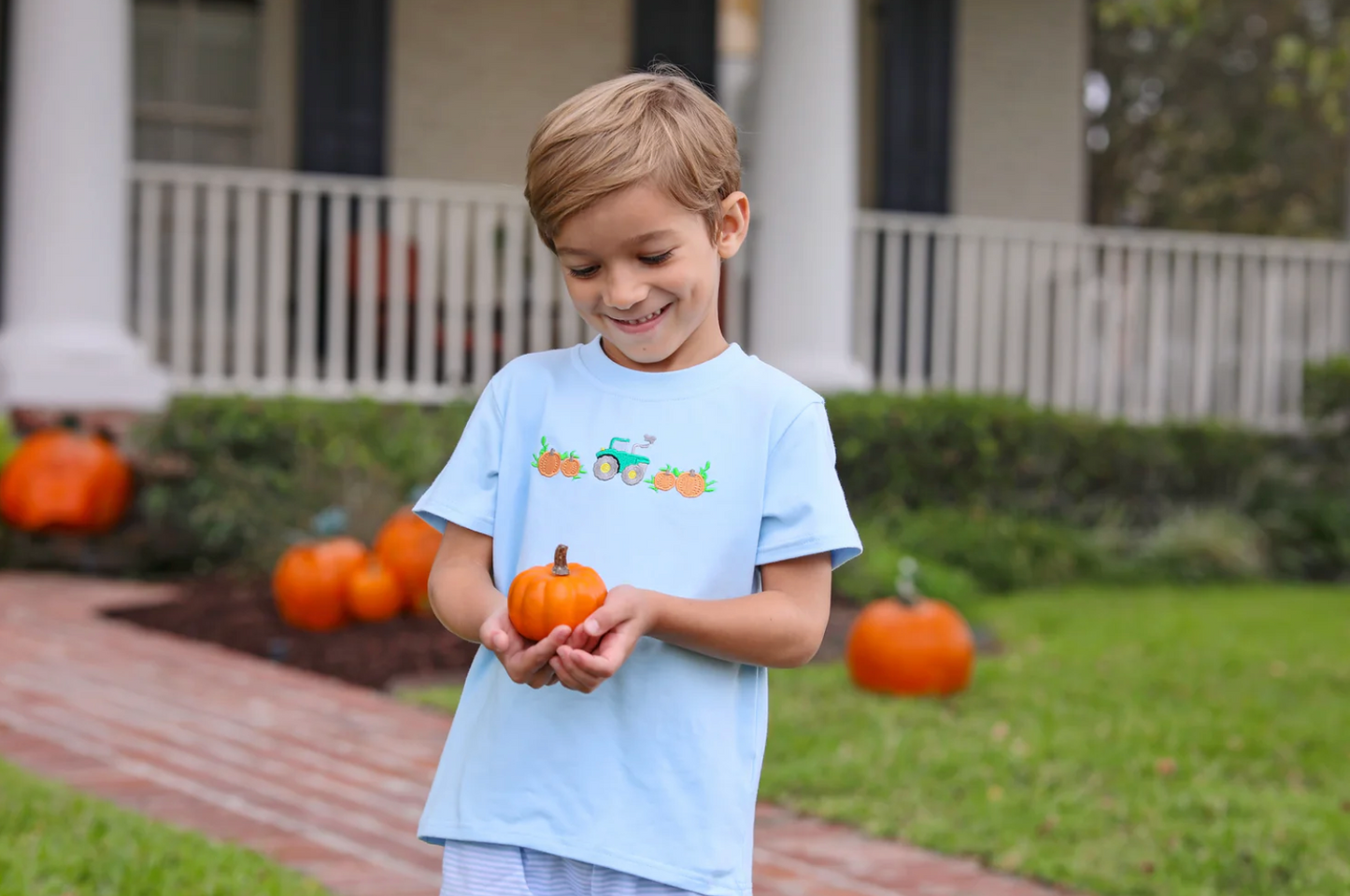 TSK Pumpkin Embroidery Shirt