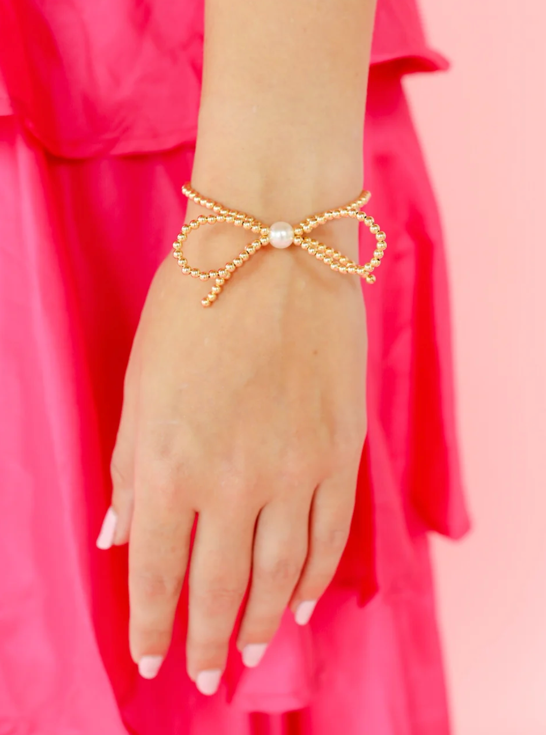 Petite 14K Gold Bow Bracelet