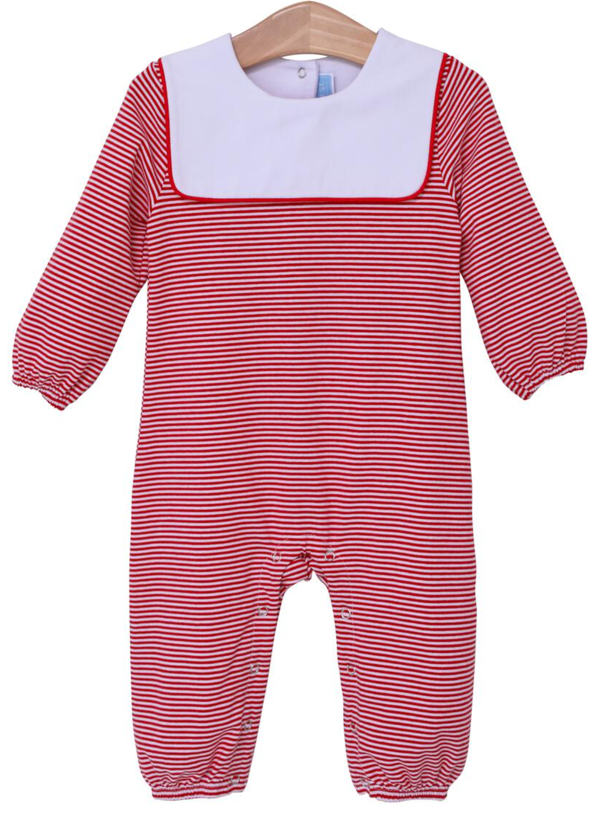 TSK Lucas Romper- Red Stripe