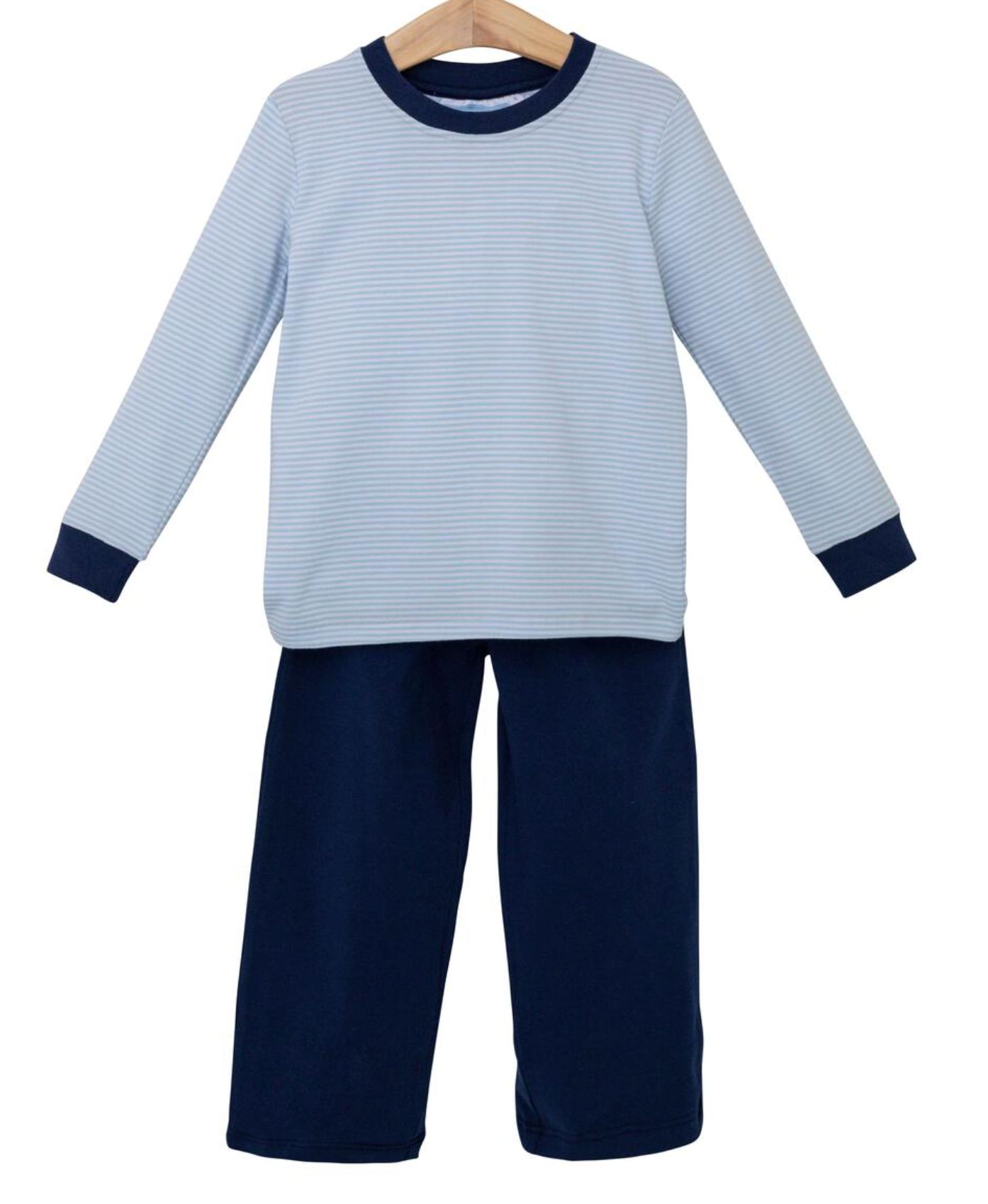 TSK Miller Long Sleeve Pants Set Blue Stripe