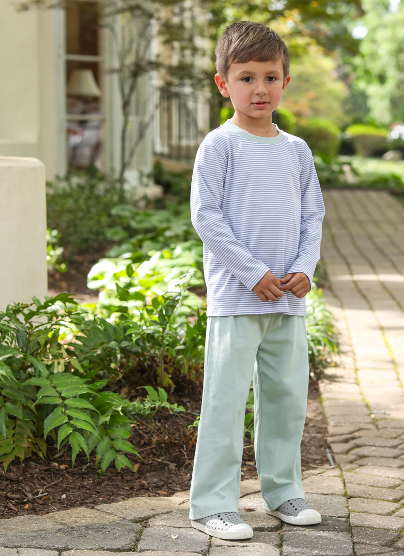 TSK Miller Dusty Blue Stripe/ Sage Pants Set