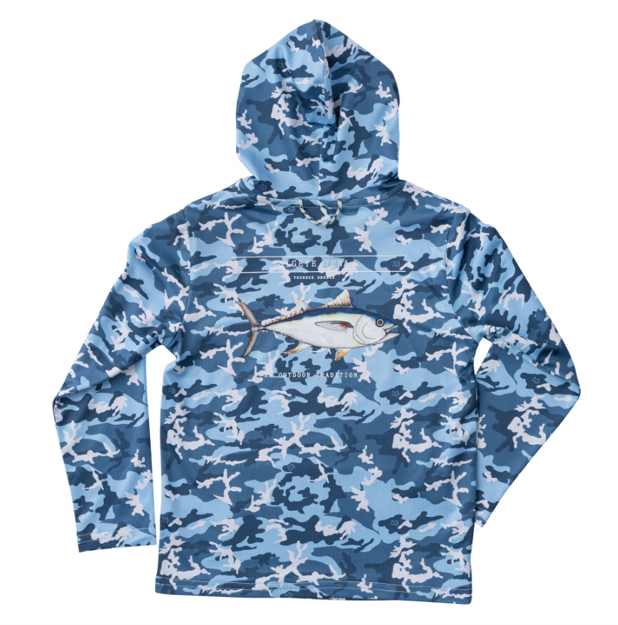 Prodoh Blue Camo Pro Performance Hooded T-Shirt