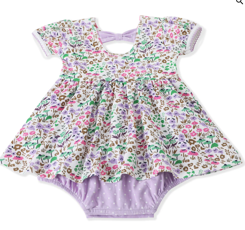 SB Fall Meadow Bubble Bow Dress