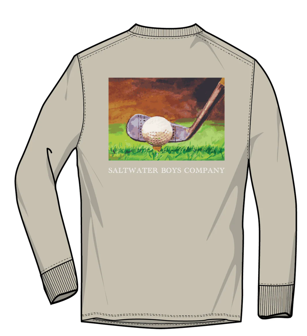 SWB Golf Ball LS Graphic Tee