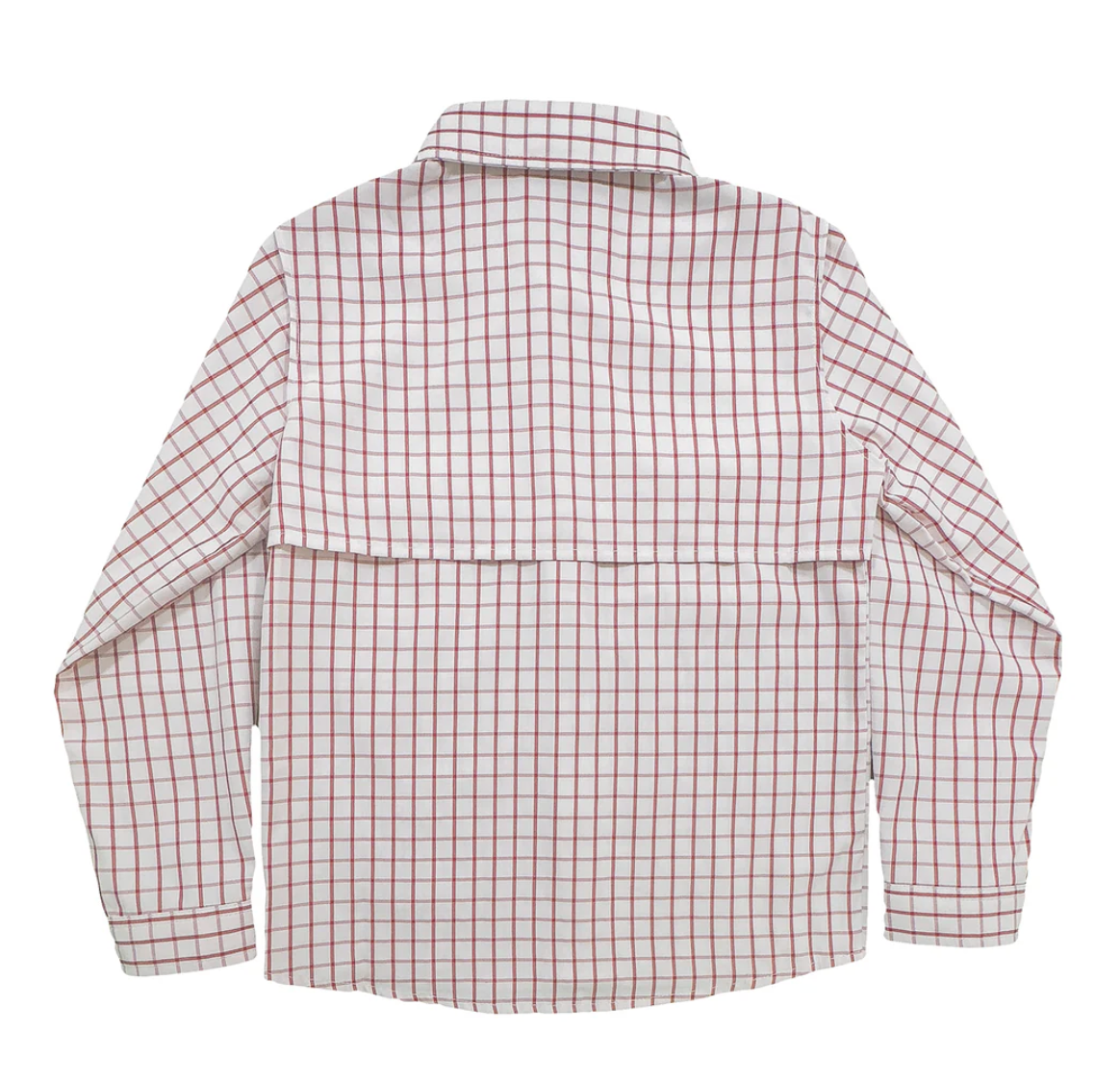 SWB Flagler Fishing Shirt White/Red Plaid