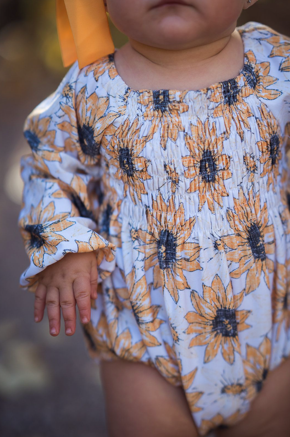 Boho Romper Sunflowers