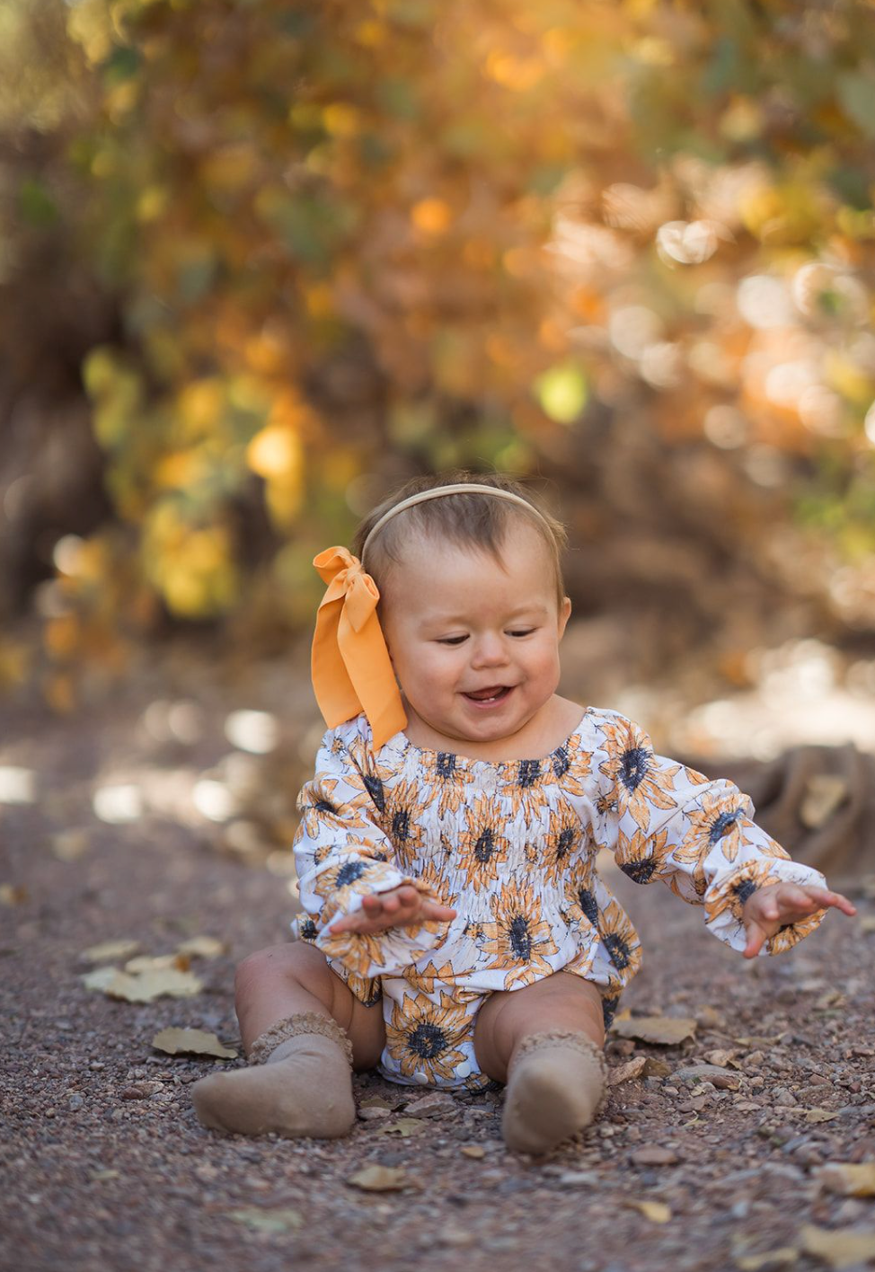 Boho Romper Sunflowers